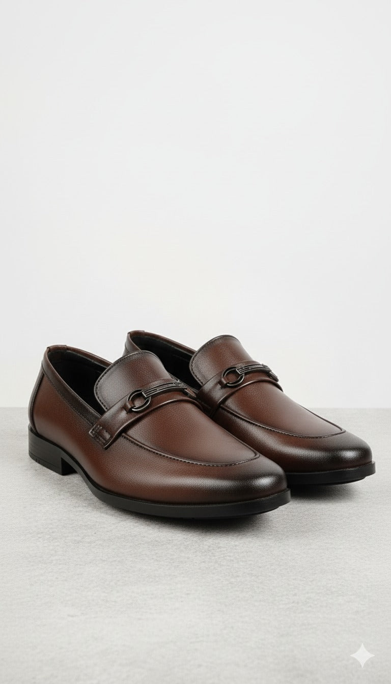 Classic Brown Leather Loafers for Men
