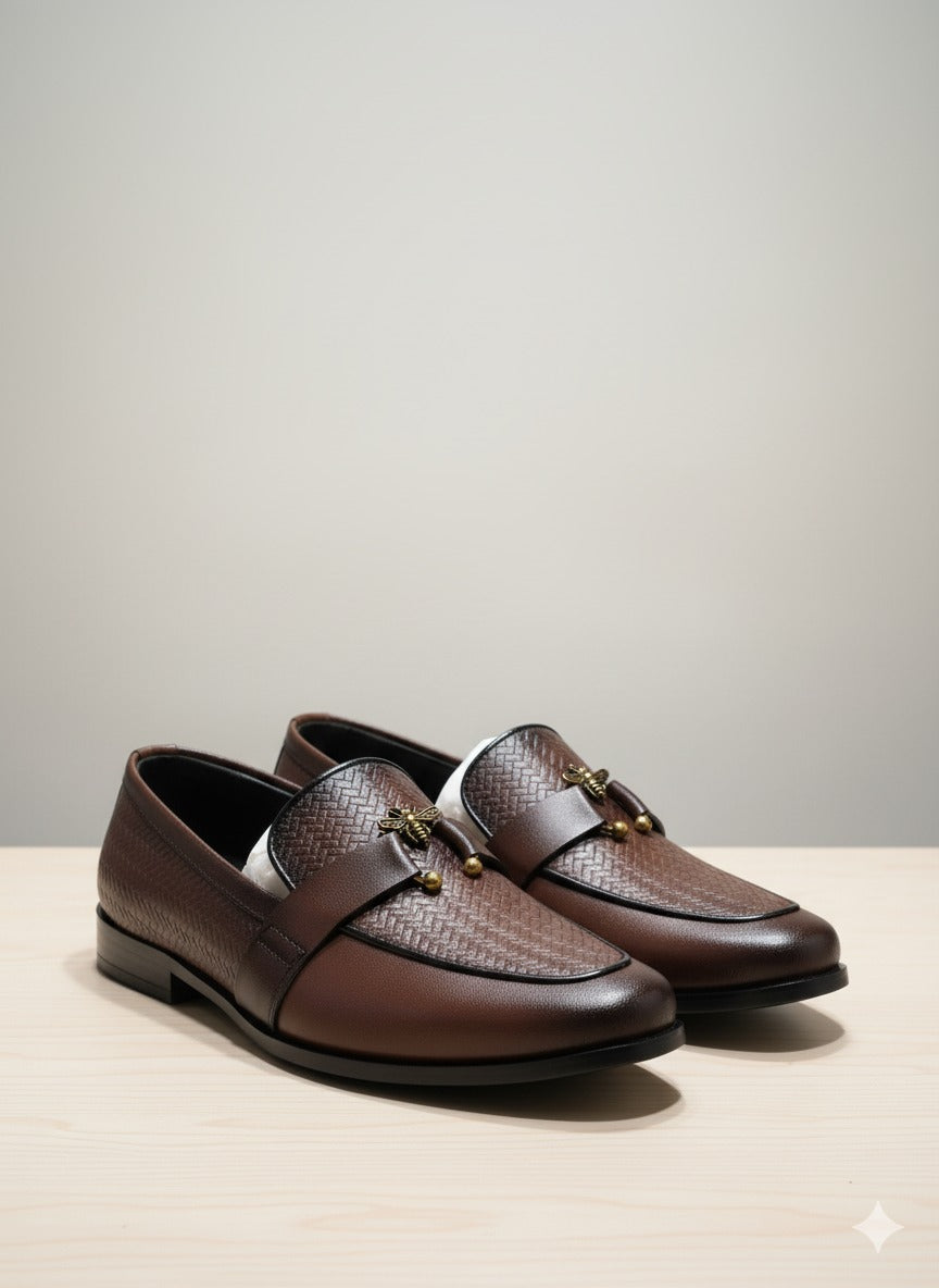 The Artisan Brown Loafer with Bee Hardware