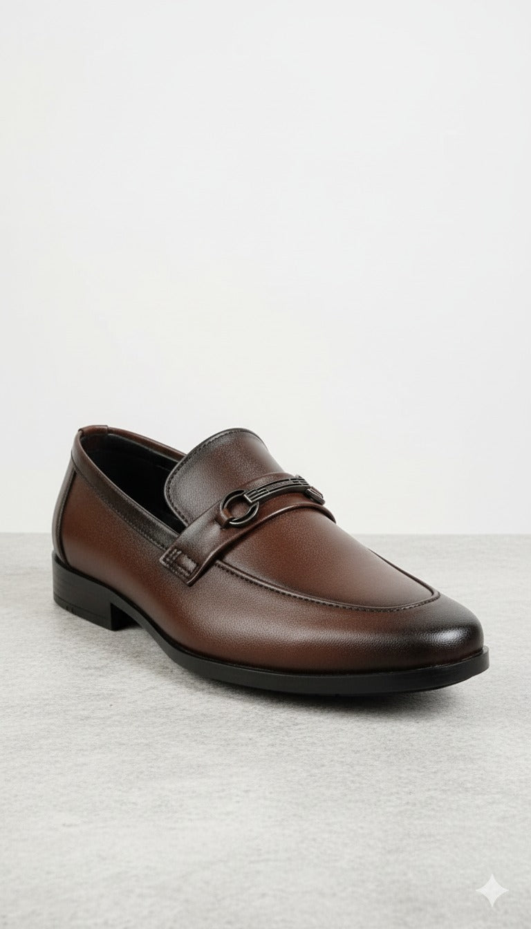 Classic Brown Leather Loafers for Men
